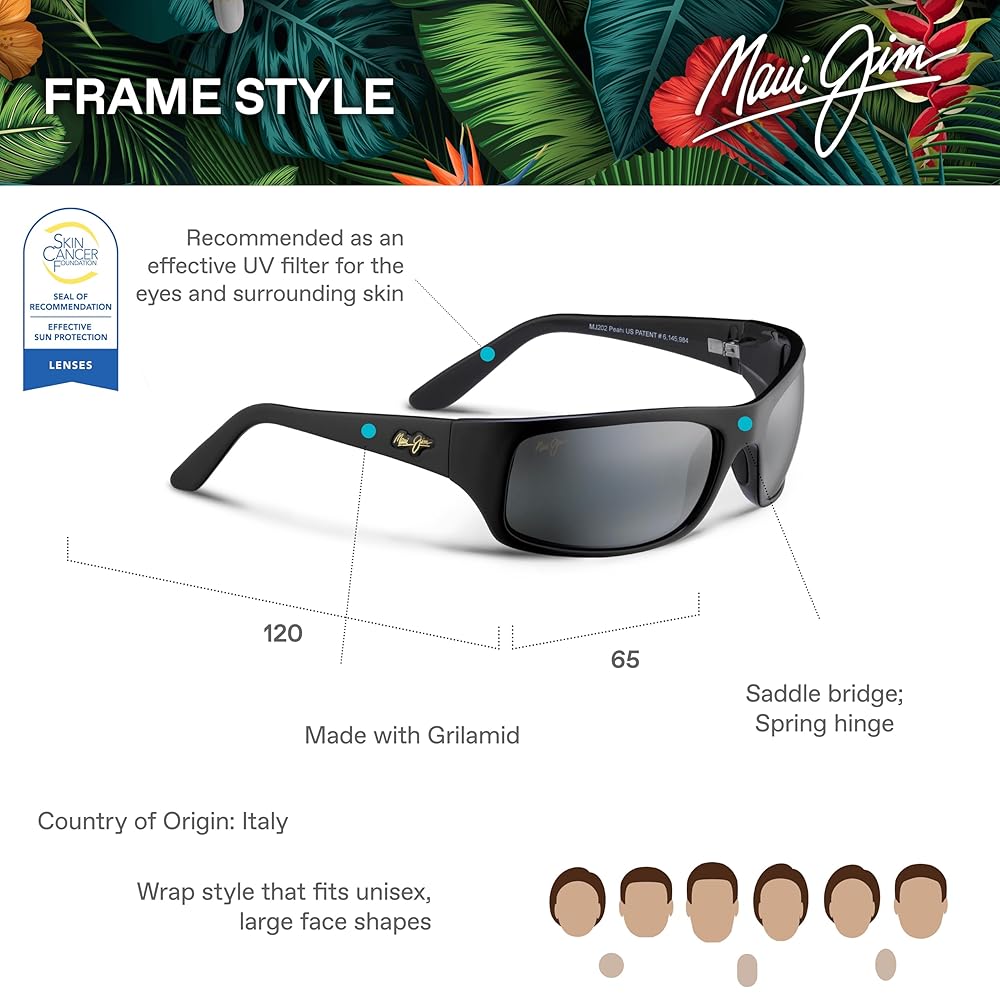Amazon.co.jp: Maui Jim 202-02 PEAHI マウイジム 偏光レンズ